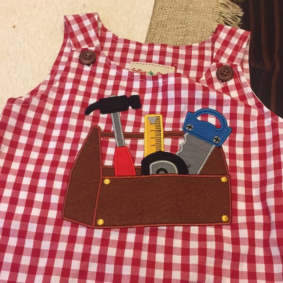 Toffee Apple Other - Toffee Apple Red Gingham Jumper Boys Overalls